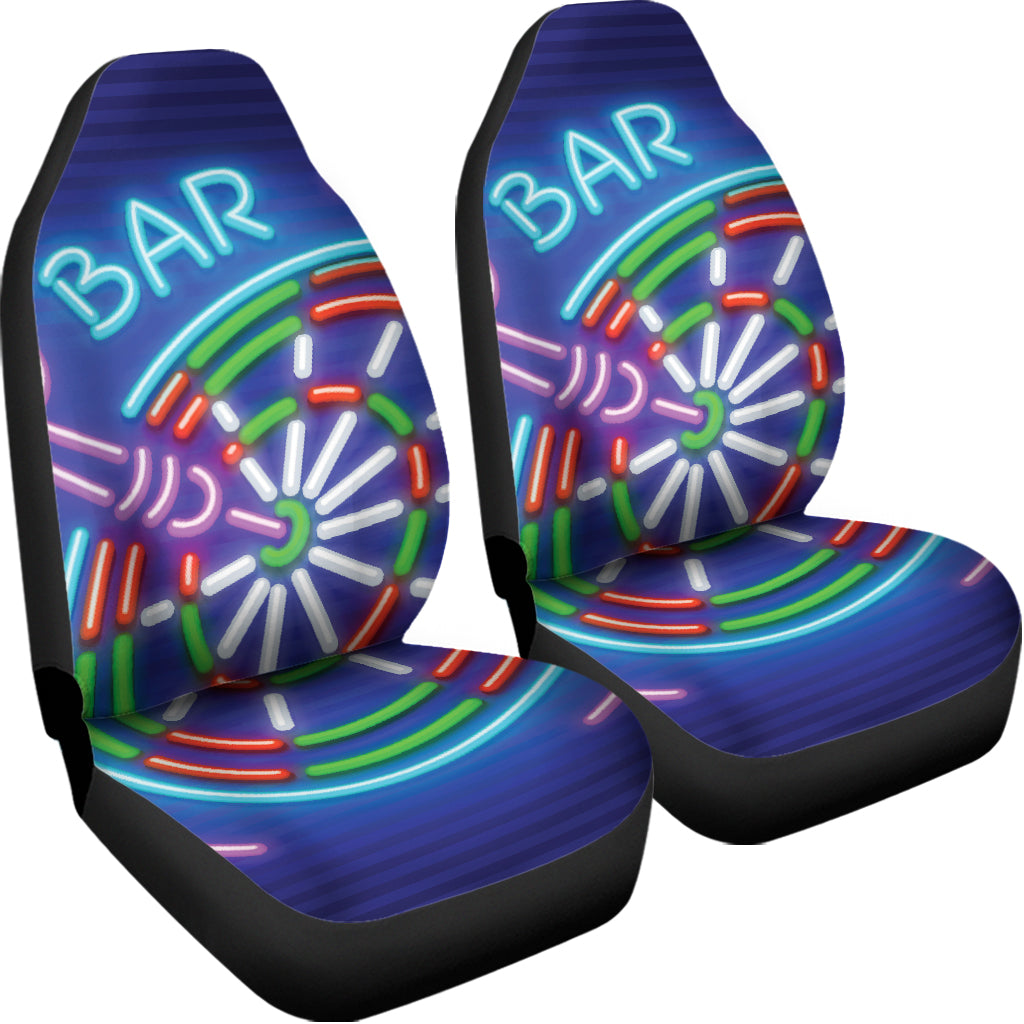 Darts Bar Sign Print Universal Fit Car Seat Covers
