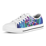 Darts Bar Sign Print White Low Top Shoes