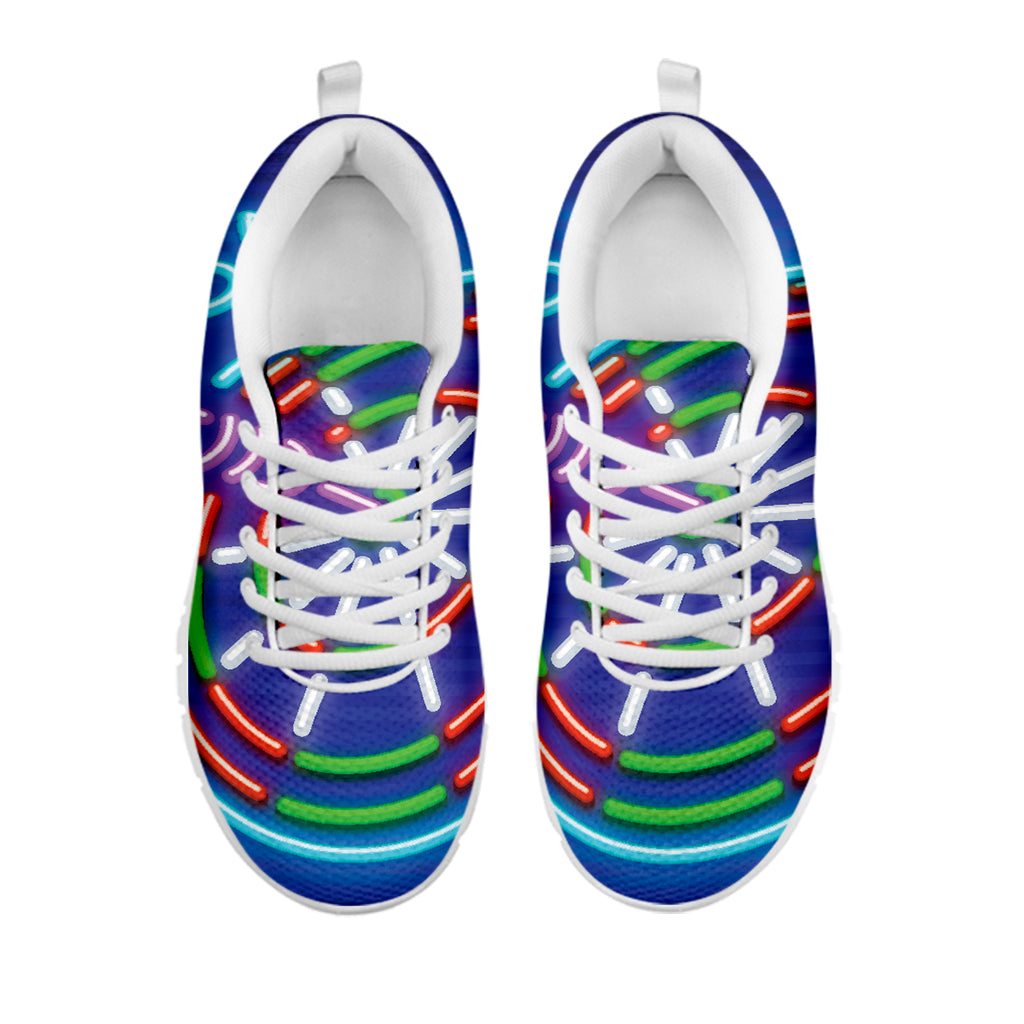 Darts Bar Sign Print White Sneakers