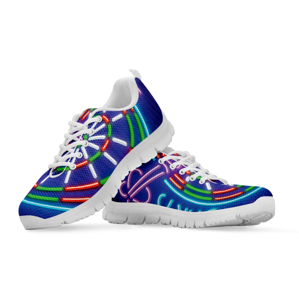 Darts Bar Sign Print White Sneakers