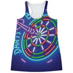 Darts Bar Sign Print Women's Racerback Tank Top