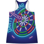 Darts Bar Sign Print Women's Racerback Tank Top