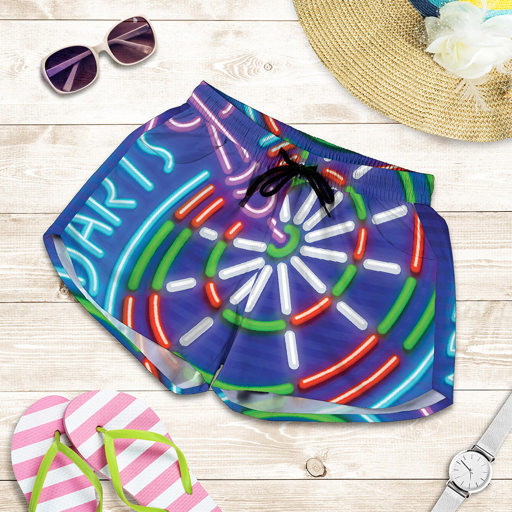 Darts Bar Sign Print Women's Shorts