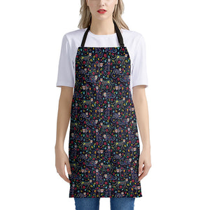 Day Of The Dead Calavera Cat Print Apron