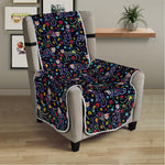 Day Of The Dead Calavera Cat Print Armchair Protector