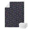 Day Of The Dead Calavera Cat Print Blanket