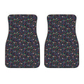 Day Of The Dead Calavera Cat Print Front Car Floor Mats