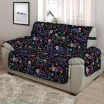 Day Of The Dead Calavera Cat Print Half Sofa Protector