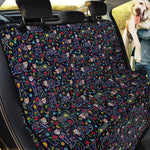 Day Of The Dead Calavera Cat Print Pet Car Back Seat Cover