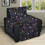 Day Of The Dead Calavera Cat Print Recliner Protector