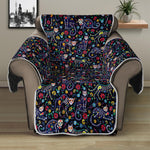 Day Of The Dead Calavera Cat Print Recliner Protector