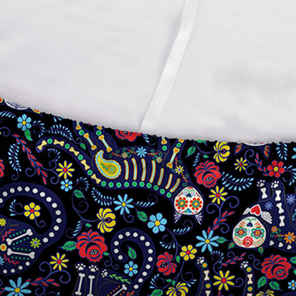 Day Of The Dead Calavera Cat Print Sofa Cover