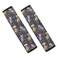 Day Of The Dead Mariachi Skeletons Print Car Seat Belt Covers