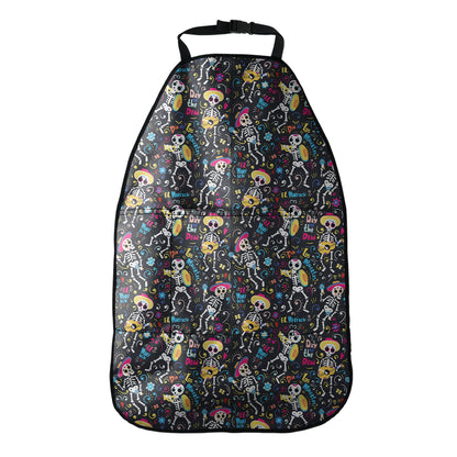 Day Of The Dead Mariachi Skeletons Print Car Seat Organizers