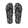 Day Of The Dead Mariachi Skeletons Print Flip Flops