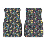 Day Of The Dead Mariachi Skeletons Print Front Car Floor Mats