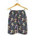Day Of The Dead Mariachi Skeletons Print Men's Shorts