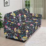 Day Of The Dead Mariachi Skeletons Print Sofa Cover