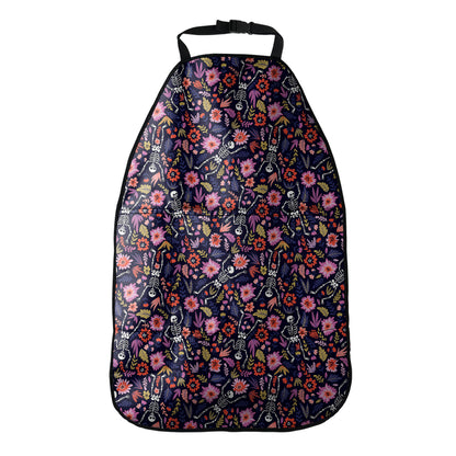 Day Of The Dead Skeleton Pattern Print Car Seat Organizers