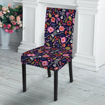 Day Of The Dead Skeleton Pattern Print Dining Chair Slipcover