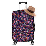 Day Of The Dead Skeleton Pattern Print Luggage Cover