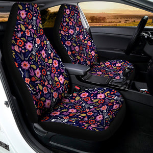 Day Of The Dead Skeleton Pattern Print Universal Fit Car Seat Covers