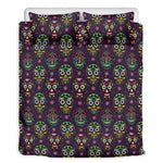 Day Of The Dead Sugar Skull Print Duvet Cover Bedding Set