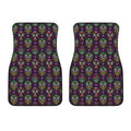 Day Of The Dead Sugar Skull Print Front Car Floor Mats