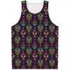 Day Of The Dead Sugar Skull Print Men's Tank Top