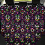 Day Of The Dead Sugar Skull Print Pet Car Back Seat Cover