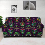 Day Of The Dead Sugar Skull Print Sofa Cover