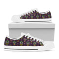 Day Of The Dead Sugar Skull Print White Low Top Sneakers