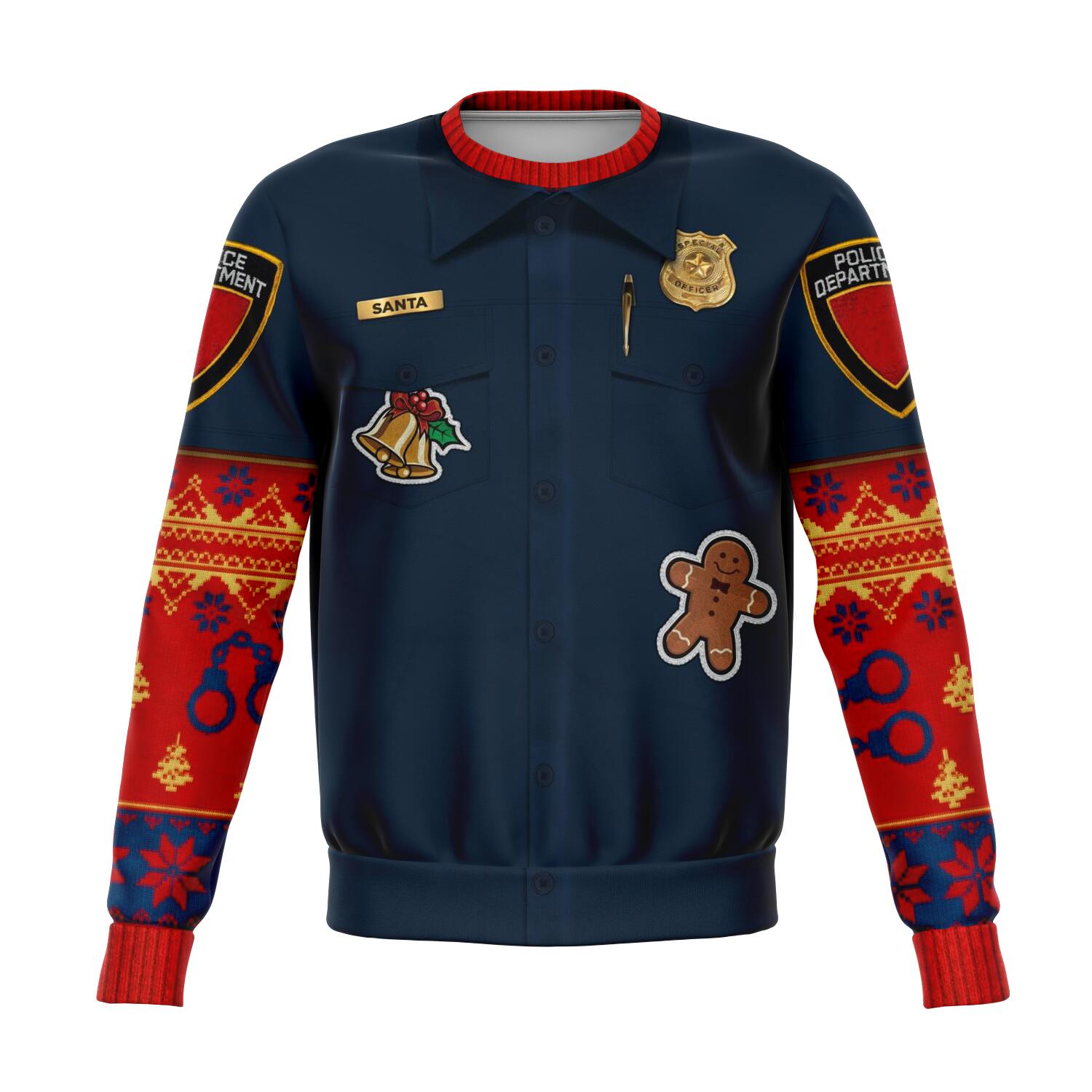 Police Navidad Christmas Crewneck Sweatshirt