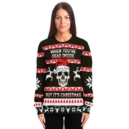 When You're Dead Inside But It's Christmas Ugly Christmas Sweater