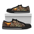 Dead Welder Print Black Low Top Sneakers