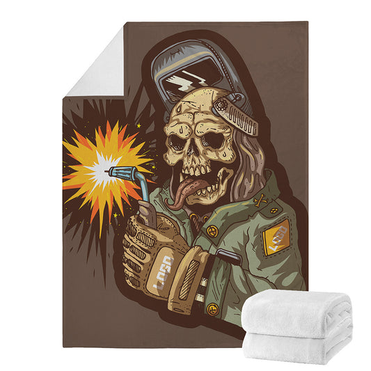 Dead Welder Print Blanket