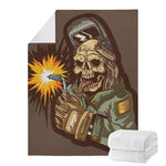 Dead Welder Print Blanket