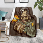 Dead Welder Print Blanket