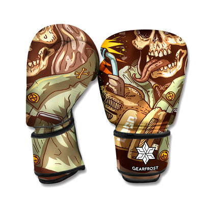 Dead Welder Print Boxing Gloves