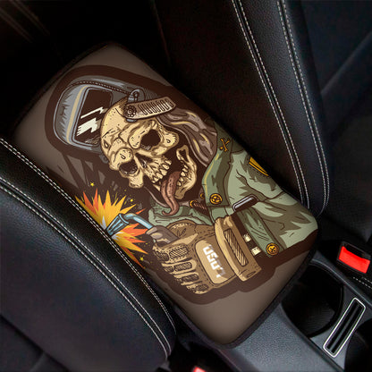 Dead Welder Print Car Center Console Cover