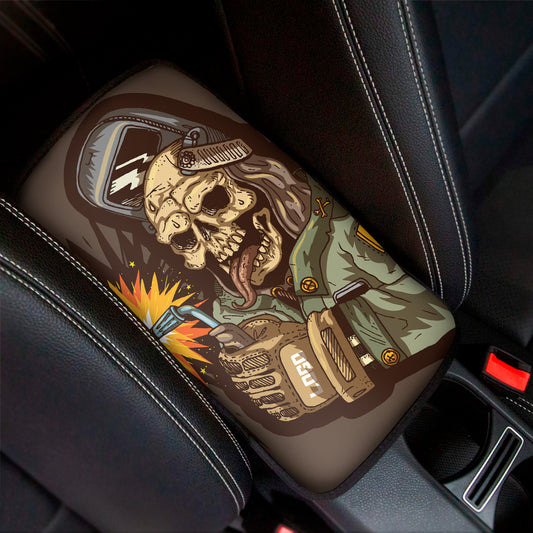 Dead Welder Print Car Center Console Cover
