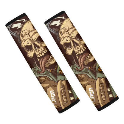 Dead Welder Print Car Seat Belt Covers