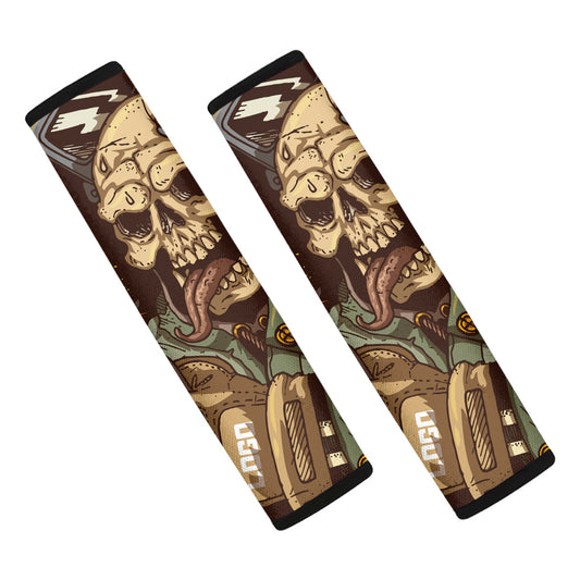 Dead Welder Print Car Seat Belt Covers