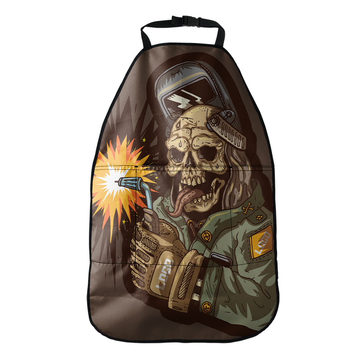 Dead Welder Print Car Seat Organizers