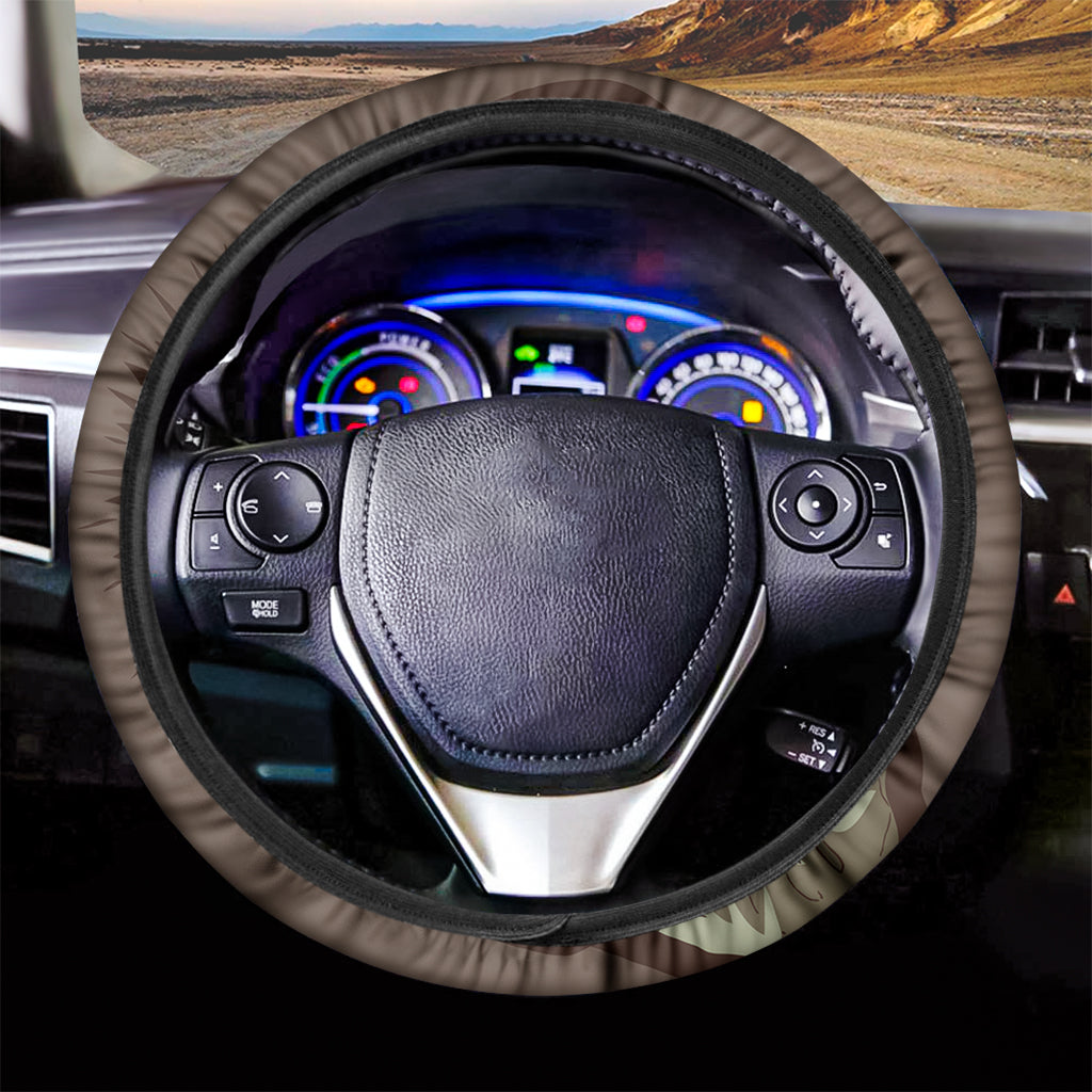 Dead Welder Print Car Steering Wheel Cover