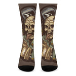 Dead Welder Print Crew Socks