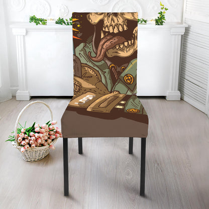 Dead Welder Print Dining Chair Slipcover