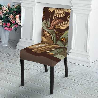 Dead Welder Print Dining Chair Slipcover