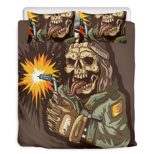 Dead Welder Print Duvet Cover Bedding Set