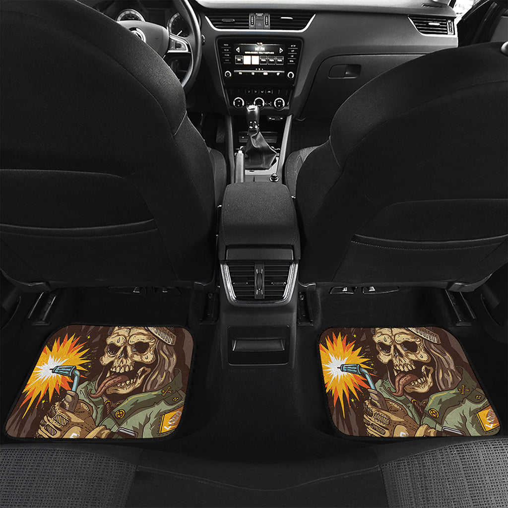 Dead Welder Print Front and Back Car Floor Mats